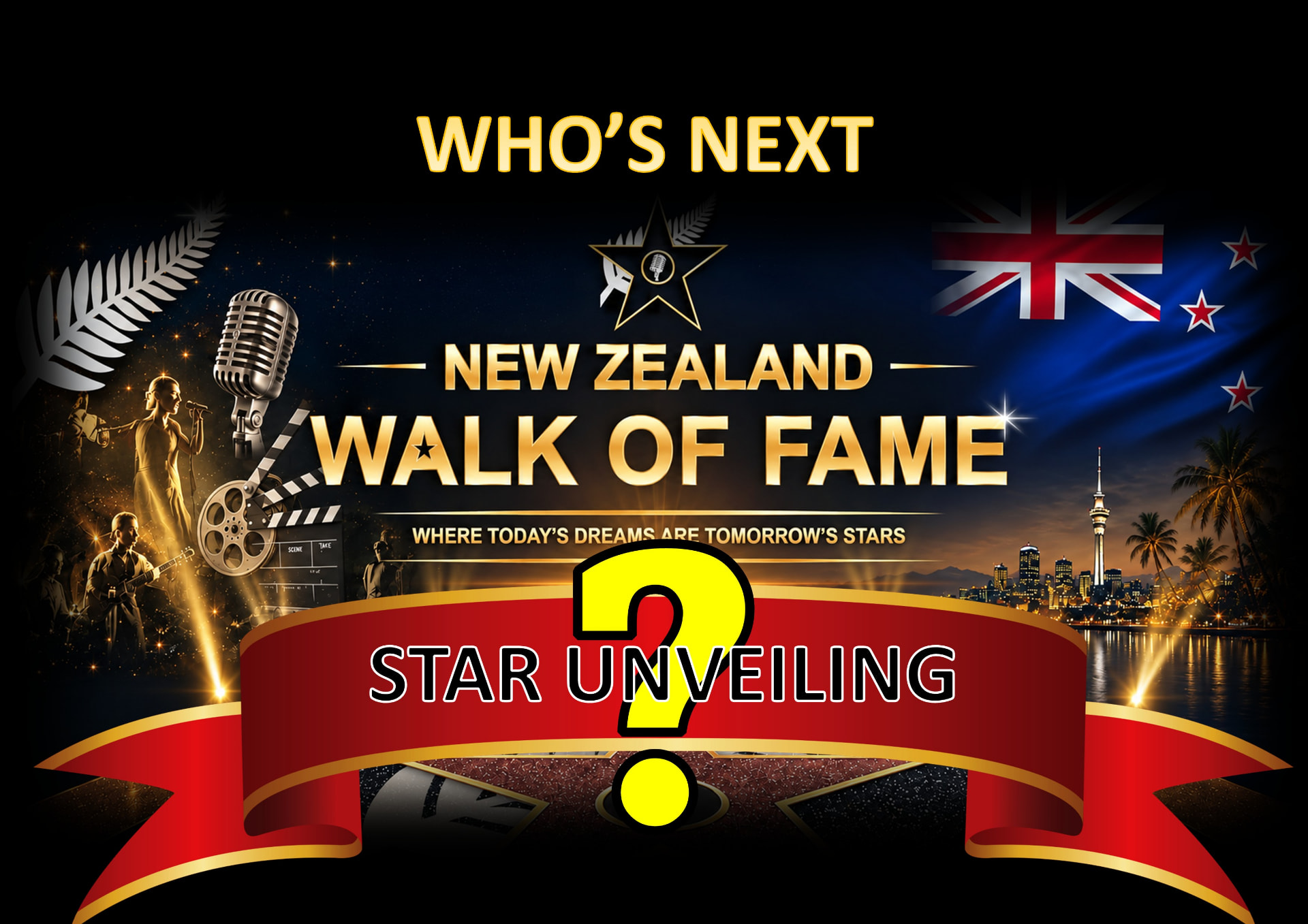 Who's next? New Zealand Walk of Fame mystery star unveiling